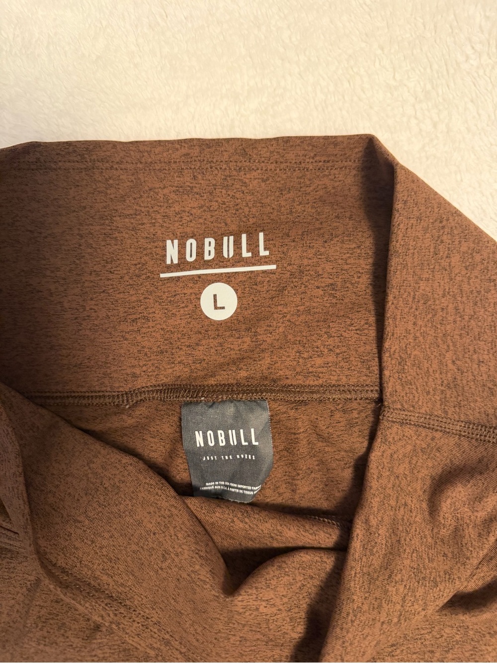 NOBULL Brown Marled High-Rise Leggings - Picture 3 of 4